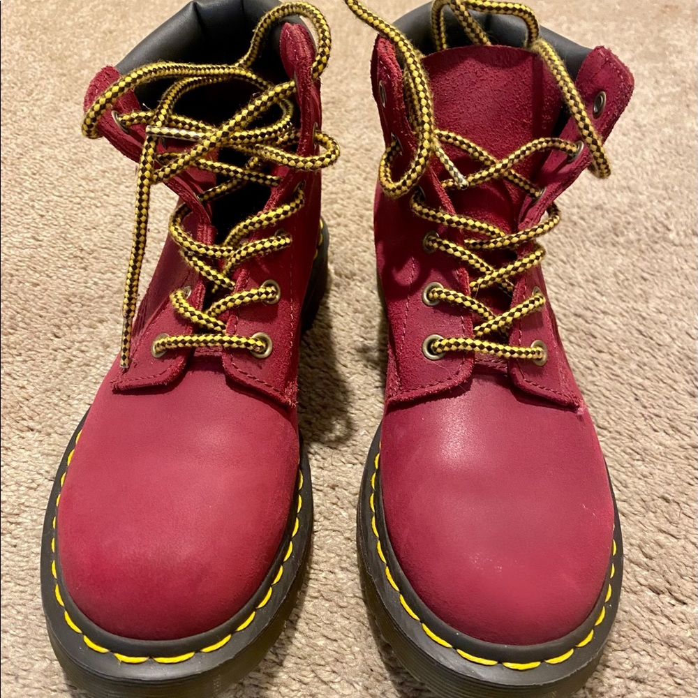Doc Martens Woman Size 7 Red Suede